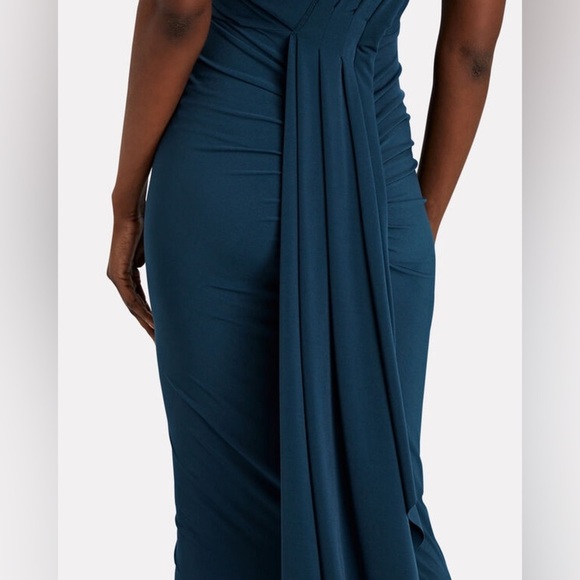 KATIE MAY
Kong Draped One-Shoulder Dress in Peacock (6) - Picture 4 of 8